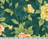 Imperial Collection Honoka - Bloom Floral Teal from Robert Kaufman Fabric