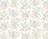 Dorothy Jean’s Flower Garden - Main Floral Allover Cream from Henry Glass Fabric