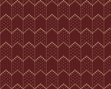 House On Summer Hill - Zig Zag Stripe Red from Henry Glass Fabric