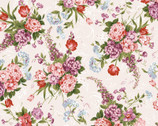 Adelaide - Floral Bouquet Cream by Marti Michell from Maywood Studio Fabric