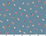 Adelaide - Buds Blue by Marti Michell from Maywood Studio Fabric