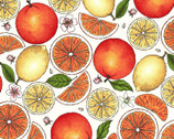 Fancy Fruit - Citrus Cream by Kris Lammers from Maywood Studio Fabric