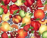 Fancy Fruit - Fruit Medley Cream by Kris Lammers from Maywood Studio Fabric
