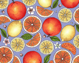 Fancy Fruit - Citrus Blue by Kris Lammers from Maywood Studio Fabric