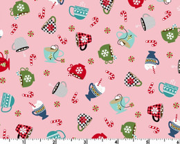 Cup of Cheer - Cozy Cup Pink by Kimberbell from Maywood Studio Fabric ...