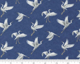 Watermarks - Egrets Birds Indigo 6912 14 from Moda Fabrics