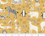 ABC XYZ - Animals Yellow by Stacy Iest Hsu from Moda Fabrics