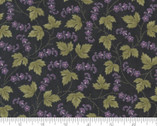 Iris Ivy - Ivy Florals Ebony Black by Jan Patek from Moda Fabrics
