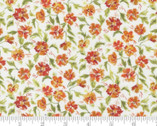 Chickadee - Floral Poppy Orange by Create Joy Project from Moda Fabrics