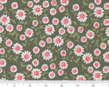 Love Note - Sweet Daisy Small Floral Olive Dk Green from Moda Fabrics