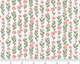 Country Rose - Climbing Vine Small Floral Cloud White by Lella Boutique from Moda Fabrics