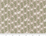 Country Rose - Climbing Vine Small Floral Taupe Grey by Lella Boutique from Moda Fabrics