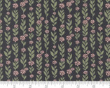 Country Rose - Climbing Vine Small Floral Charcoal by Lella Boutique from Moda Fabrics