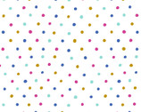 Springtime Tea - Set Polka Dots White by Cynthia Frenette from P & B Textiles Fabric