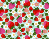 Springtime Tea - Strawberry Toss by Cynthia Frenette from P & B Textiles Fabric