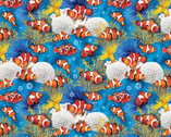 Ocean Story - Clownfish from Camelot Fabrics