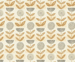 Reflections - Florals Cream by Vicky Yoke from Camelot Fabrics