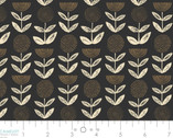 Reflections - Florals Black by Vicky Yoke from Camelot Fabrics