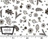 Now And Zen Yoga Animals - Yoga Garden White from Michael Miller Fabric