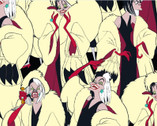 Cruella Packed Poses 101 Dalmations from Springs Creative Fabric