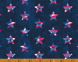 All American - Camo Stars Navy by Whistler Studios from Windham Fabrics