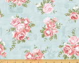 Wish You Were Here - Momento Rose Blue from Windham Fabrics
