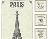 Fall In Love in Paris - Visit Paris PANEL 36 Inches from Windham Fabrics