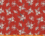 Ruby - Corsage Floral Ruby by Whistler Studios from Windham Fabrics