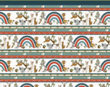 Our Greatest Gift - Border Stripe Animals from Henry Glass Fabric