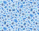 The Sea is Calling - Sea Creatures Blue from Studio E Fabrics