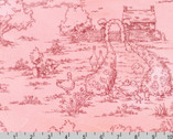 Bunny Lane - Homestead Camellia Pink by Briar Hill Designs from Robert Kaufman Fabrics