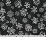 Holiday Flourish - Snowflakes Onyx from Robert Kaufman Fabrics