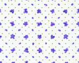 Flowerhouse Viola - Floral Dot White from Robert Kaufman Fabrics