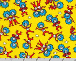 A Little Dr. Seuss - Thing 1 Thing 2 Yellow from Robert Kaufman Fabrics