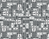 Star Wars Light and Dark - You R2 Cool Grey from Camelot Fabrics