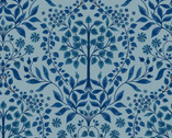 Brensham - Trees French Blue from Lewis and Irene Fabric