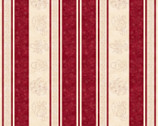 Memories In Redwork - Border Stripe Cream Red from Henry Glass Fabric