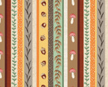 Foliage and Fur Coats - Mini Stripe Cream Multi by Beth Reed from Studio E Fabrics