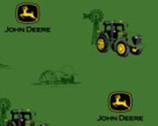 John Deere Tractors Green from Springs Creative Fabric