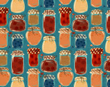 Fall Flavors - Jam Jars Teal from Paintbrush Studio Fabrics