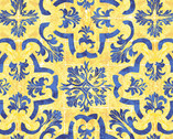 Ceramica - Tiles Yellow from Andover Fabrics