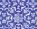 Ceramica - Tiles Blue from Andover Fabrics