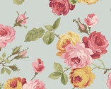 French Mill - French Rose Gray Lt Blue from Andover Fabrics