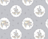 Bambi - Sweet Thumper Grey from Camelot Fabrics