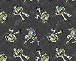 Disney Pixar Toy Story - Buzz Charcoal from Camelot Fabrics