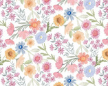 And Sew It Goes - Spring Fling Floral White from Dear Stella Fabric