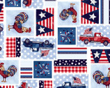 Star Bangled - Patriotic Patch from Freckle and Lollie Fabric