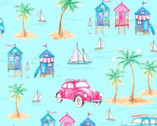 Surfside - Paradise Found Blue from Freckle and Lollie Fabric