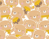 Sweet Like Honey Bears FLANNEL from Camelot Fabrics