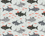 Sharks are Jawesome FLANNEL from Camelot Fabrics